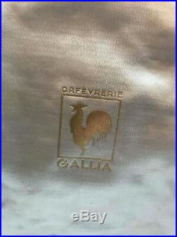Christofle Gallia Sandoz 12 Portes Couteaux Metal Argente Art Deco Rests Knife