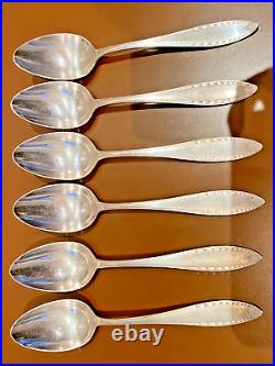 Christofle Luc Lanel Modele Albatros 12 Couverts Art Deco En Metal Argente