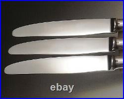 Christofle Modele Boreal 12 Couteaux A Entremet Art Deco Metal Argente Et Inox