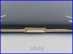 Cigarette Case Art Deco Silver & Solid Gold Enamel Etui Argent Or Laque France