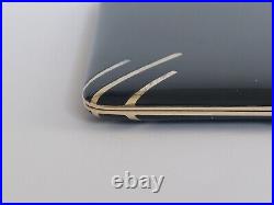 Cigarette Case Art Deco Silver & Solid Gold Enamel Etui Argent Or Laque France