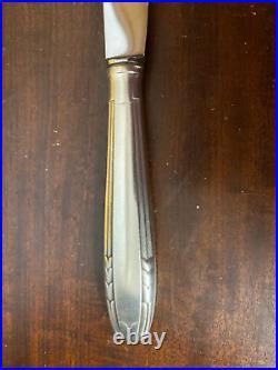 Coffret De 12 Couteaux Art Deco Apollonox En Métal Argenté