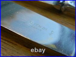 Couteaux à Viande Art Déco en Argent Plaqué Christofle Alfénide Diamant Silver