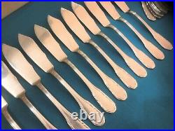 Couverts à poisson SFAM métal argenté Modèle ART DECO Couteau Fourchette Table
