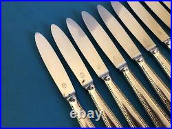 ERCUIS 11 couteau à entremet ART DECO modèle COBRA / LE NIL métal argenté 20,5cm