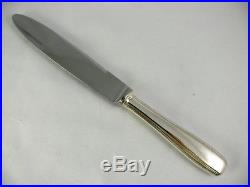 Ercuis modèle Art Déco, 12 couteaux de table, métal argenté