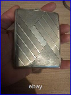 Étui à cigarettes argent 900 Art Deco 92 Grammes