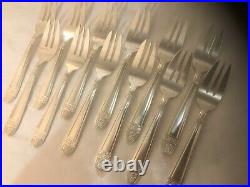 Fourchettes à gâteaux ART DECO modèle GRAND PRIX DE MONACO métal argenté Couvert
