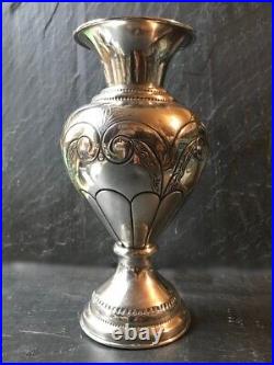 Grand Vase ART DECO en ARGENT Massif 212 g. Vers 1940 ART DECO SILVER VASE