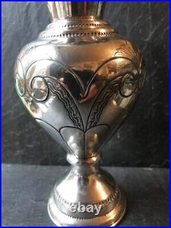 Grand Vase ART DECO en ARGENT Massif 212 g. Vers 1940 ART DECO SILVER VASE