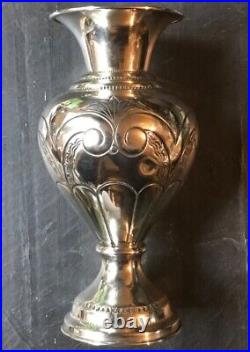 Grand Vase ART DECO en ARGENT Massif 212 g. Vers 1940 ART DECO SILVER VASE