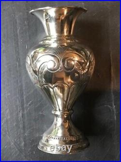 Grand Vase ART DECO en ARGENT Massif 212 g. Vers 1940 ART DECO SILVER VASE