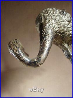 Grand pied de lampe art déco en bronze nickelé
