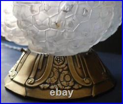 LAMPE ART DÉCO globe Des Hanots L'étoile 1930 Era Sabino Muller