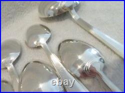 Ménagère 25p métal argenté art deco filets Boulenger 25p dinner cutlery set