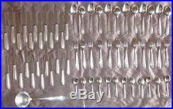 Ménagère DIXI en métal argenté modèle art déco 61 pièces dont 24 couteaux