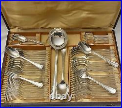 Menagere En Metal Argente Christofle Modele Boreal 62 Pieces Art Deco Lanel