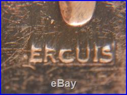 Ménagère Ercuis 33 pièces métal argenté art déco dans un écrin