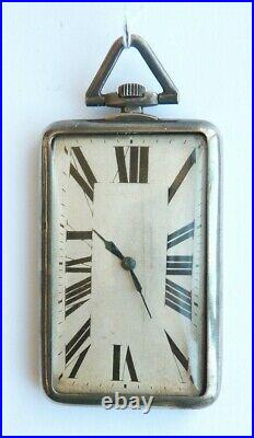 Montre de poche ART DECO vers 1925 argent massif Sterling silver watch