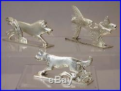 Orbrille Coffret 12 Porte Couteaux Figuratifs Animaliers Art Deco Metal Argente