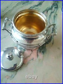 Orfevrerie GALLIA (Charles Christofle) Service a thé et café en metal argenté
