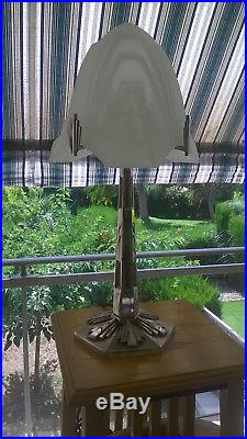 PARIS STAR LAMPE ART DECO 1930 52cm no METALARTE