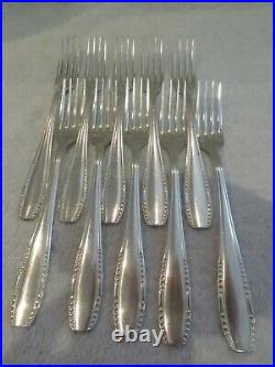 Partie de ménagère métal argenté Ercuis art deco perles 23p cutlery set
