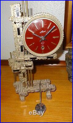Pendule fabrik sss marke clock Schmid engrenage bauhaus modernisme Germany