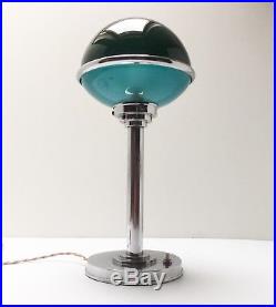 Rare Ancienne Lampe Jlrin ART DECO Bauhaus ILRIN Modernist Table Lamp 1920 1930