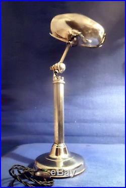 Rare Lampe Pirouett Reflecteur Moderniste A Verres Decorés De Nuages Art Deco
