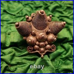 Rare Pendentif Broche Art Déco Bijoux D'Afrique Bna Déposé Argent Massif