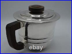 Rare Service The Cafe En Argent Massif Poincon Minerve 1 Er Titre Art Deco