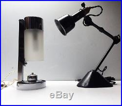 Rare ancienne Lampe BORIS LACROIX MITIS Art Deco Bauhaus Table Lamp 1930 1950