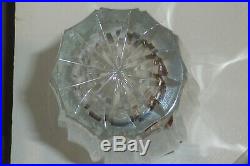 Rare superbe shaker christofle 3 en métal argenté et cristal art déco