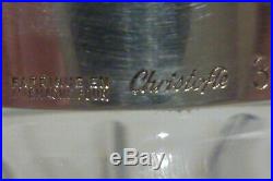 Rare superbe shaker christofle 3 en métal argenté et cristal art déco