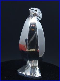 Saupoudreuse Cormoran Pingouin Gallia Sandoz Christofle métal argenté Art Déco