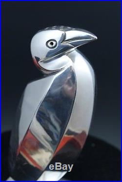 Saupoudreuse Cormoran Pingouin Gallia Sandoz Christofle métal argenté Art Déco
