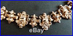 Sautoir collier argent massif ordre fleur de lys royaliste silver necklace chain
