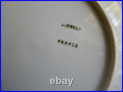 Service Dessert Art Déco 12 Assiettes & Plat Porcelaine Limoges Soleil Argent