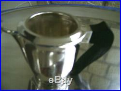 Service à café et thé en métal argenté 5 pièces François FRIONNET