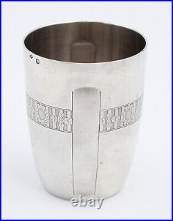 TIMBALE EN ARGENT MASSIF MINERVE ART DECO french silver cup