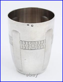 TIMBALE EN ARGENT MASSIF MINERVE ART DECO french silver cup