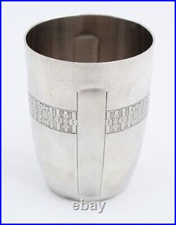 TIMBALE EN ARGENT MASSIF MINERVE ART DECO french silver cup