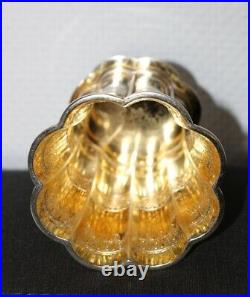 Timbale cornet polylobée en argent guilloché intérieur vermeillé DANEMARK