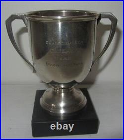 Trophée Coupe golf argent massif Art Déco 1955 Silver golf trophy
