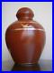 Vase-Art-Deco-Forme-ovoide-Ceramique-1930-Marron-Decor-Argente-et-Dore-01-mvja